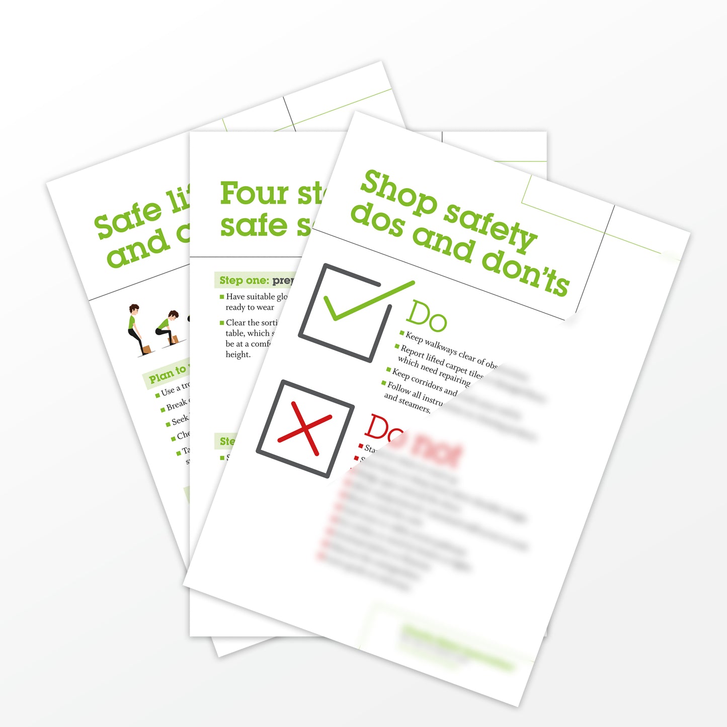 Health and safety posters - print